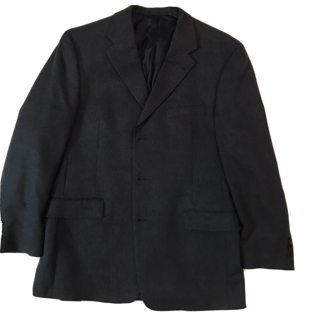 Daniel Cremieux Blazer Jacket Mens Size 44R Blue Sport Coat Business Casual